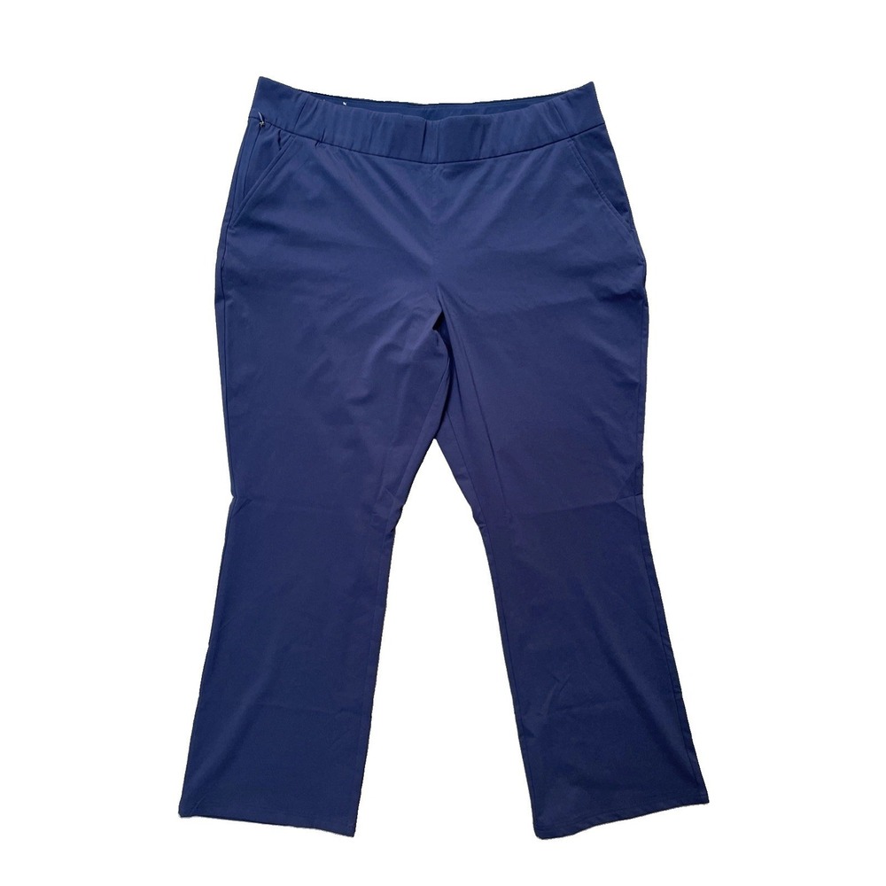 Columbia Women's 2X Navy Outdoor Hiking Pants Stretch Elastic Waist